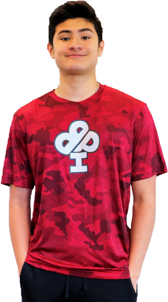 Fire & Ice Camo Dry Fit T Shirt Youth And Adult Sizes (865x1024), Png Download