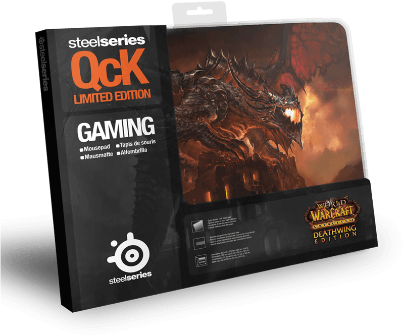 Steelseries Qck Deathwing Edition - World Of Warcraft Cataclysm (800x800), Png Download