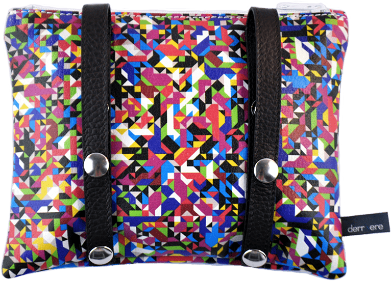 Belt Bag Leather Strings Multicolor Pixel Tv Back Detail - Garment Bag (800x800), Png Download