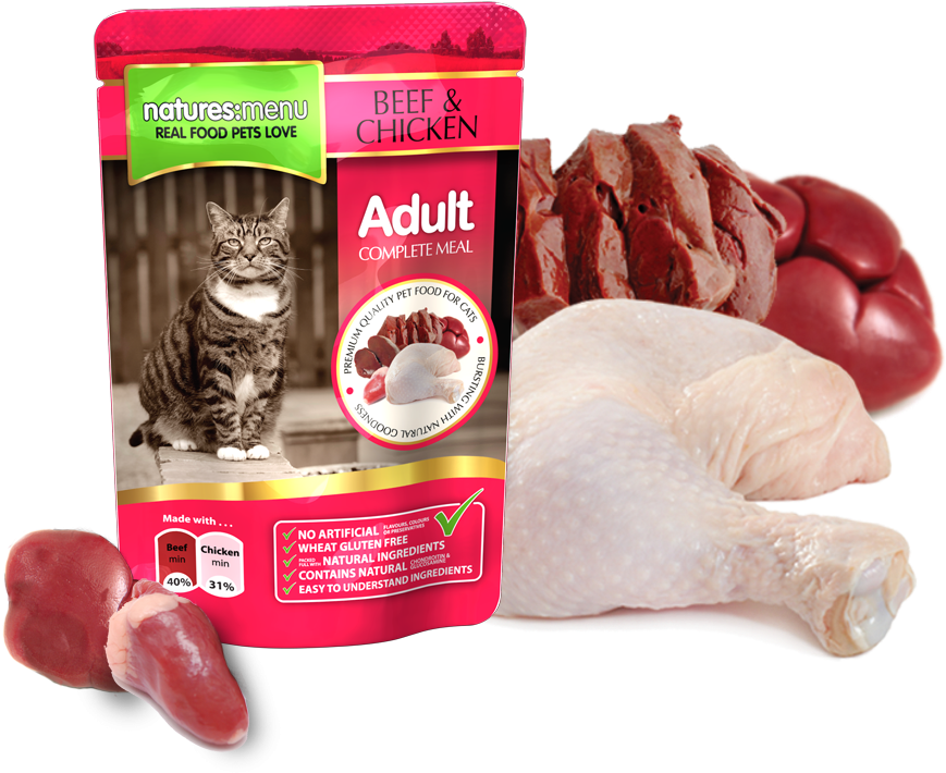 Download Natures Menu Original Cat Food Pouch Beef & Chicken Natures Menu Cat Food Full Size
