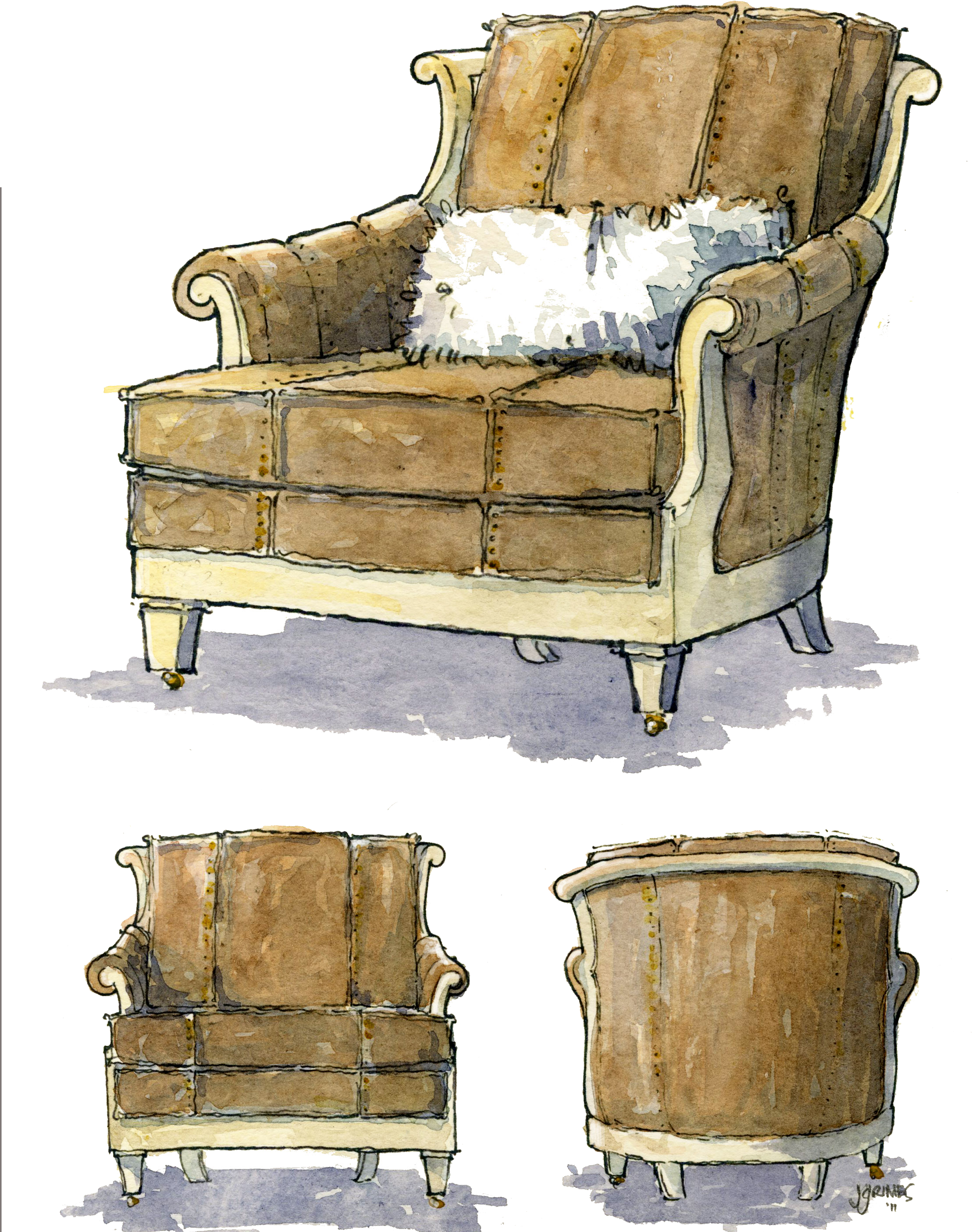 2700 X 3600 8 - Loveseat (2700x3600), Png Download