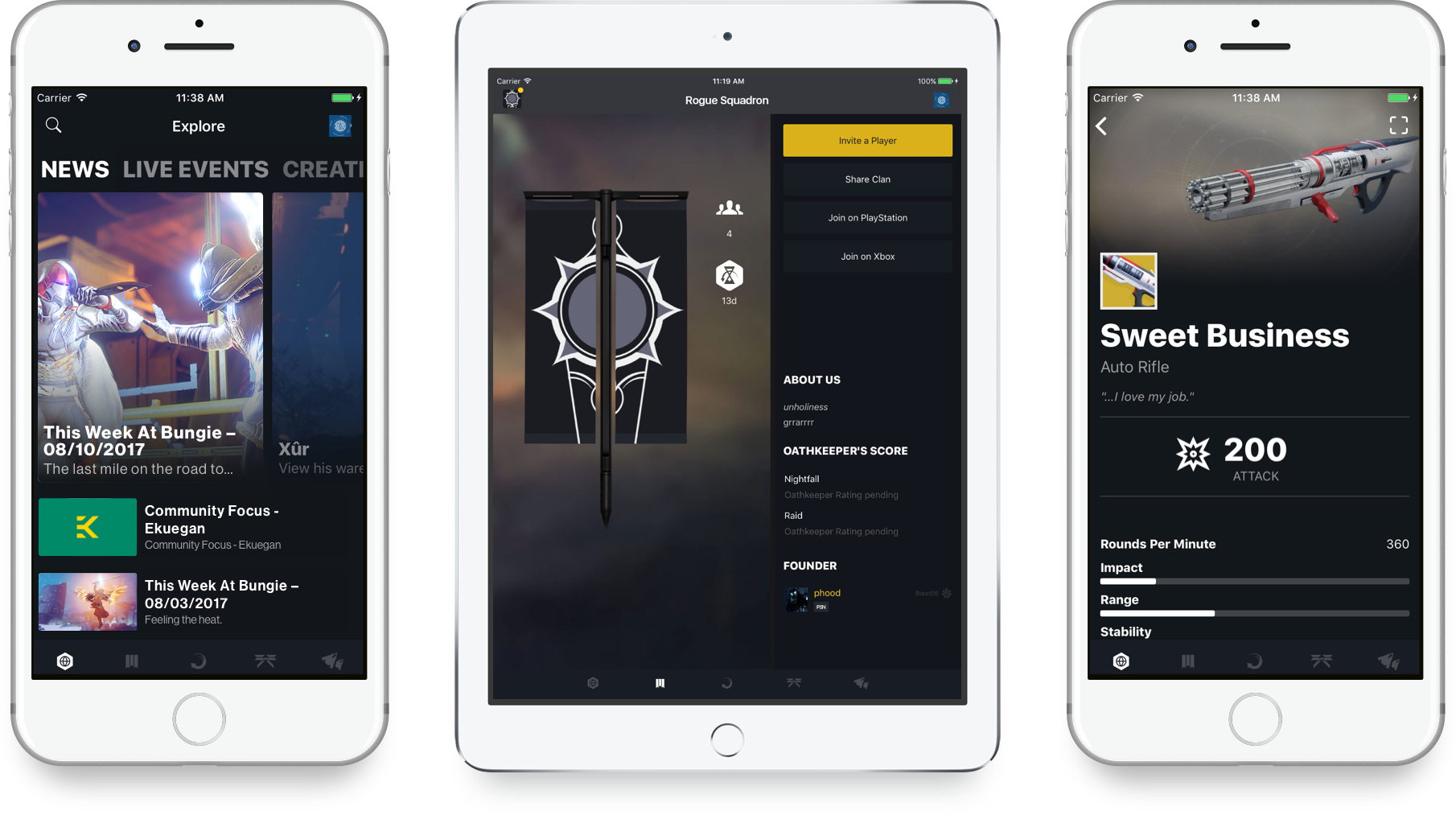 And, Of Course, You Can Use The Destiny Companion To - Destiny 2 Companion App (1810x1013), Png Download
