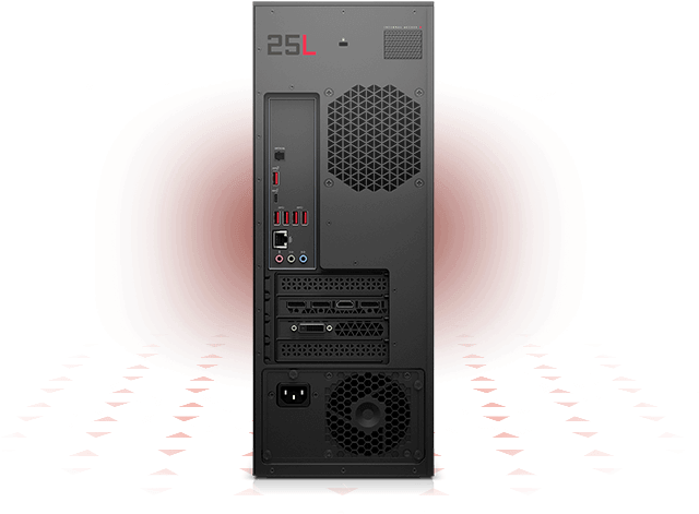 Omen Obelisk Rear Ports View - Hp Omen Obelisk 875 0014 (700x500), Png Download