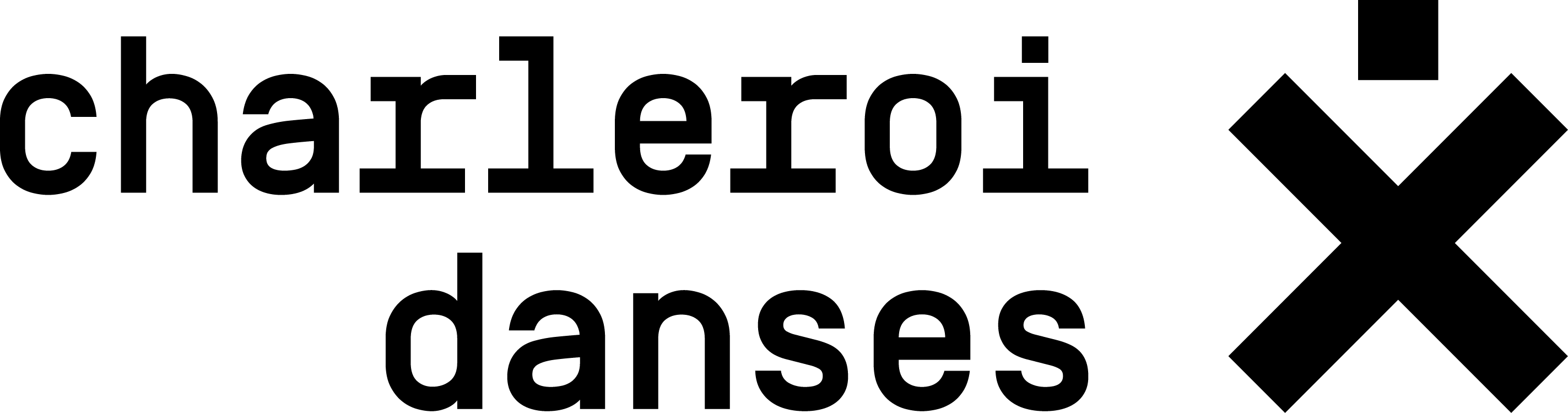 Ch D Logo 2line Right - Charleroi Danses (2846x749), Png Download