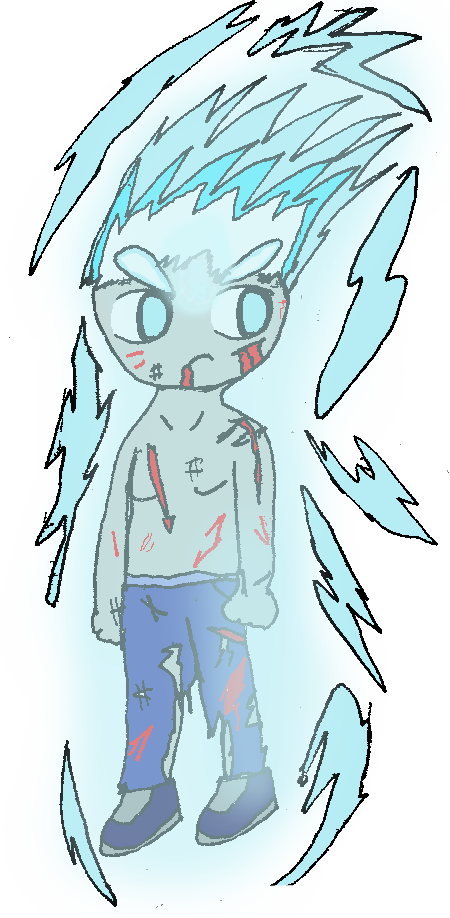 Ultimate Baku Dragon Mode Hibari Render - Cartoon (450x918), Png Download