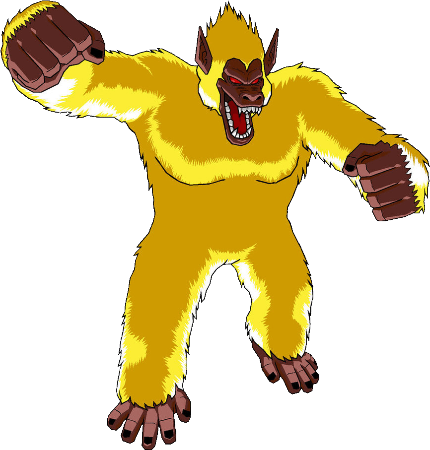 Dragon Ball Goku Golden Great Ape (870x917), Png Download