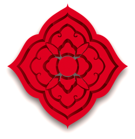 Hand Painted Flat Red Vintage Pattern Psd Decorative - Clarion (1024x569), Png Download