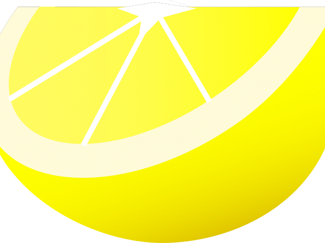 Lemon Clipart Lemon Wedge - Circle (640x480), Png Download
