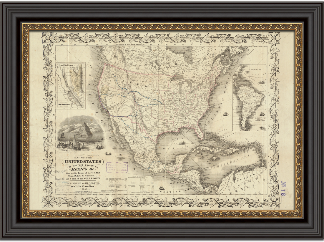 United States-mexico, - 1850 (1100x1100), Png Download