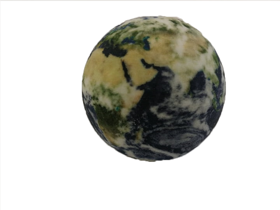 3d Printed Earth Globe The Blue Marble - Earth (1000x1000), Png Download