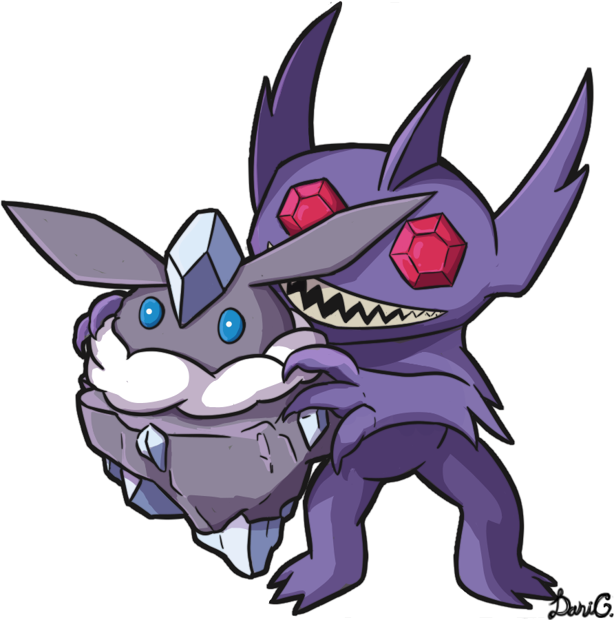 Had To S - Carbink And Sableye (892x900), Png Download