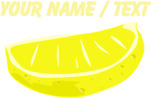 Custom Lemon Wedge Flask - Saba Banana (700x700), Png Download