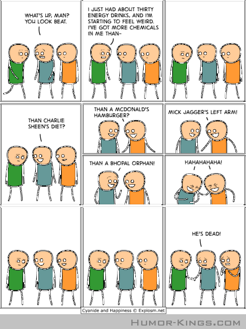 Should've Called The Poison Help Line - Happiness Comics (500x668), Png Download