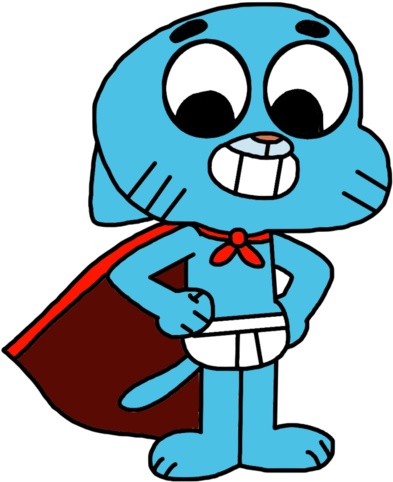 Gumball Watterson As Captain Underpants By Marcospower1996 - Gumball Captain Underpants (894x894), Png Download