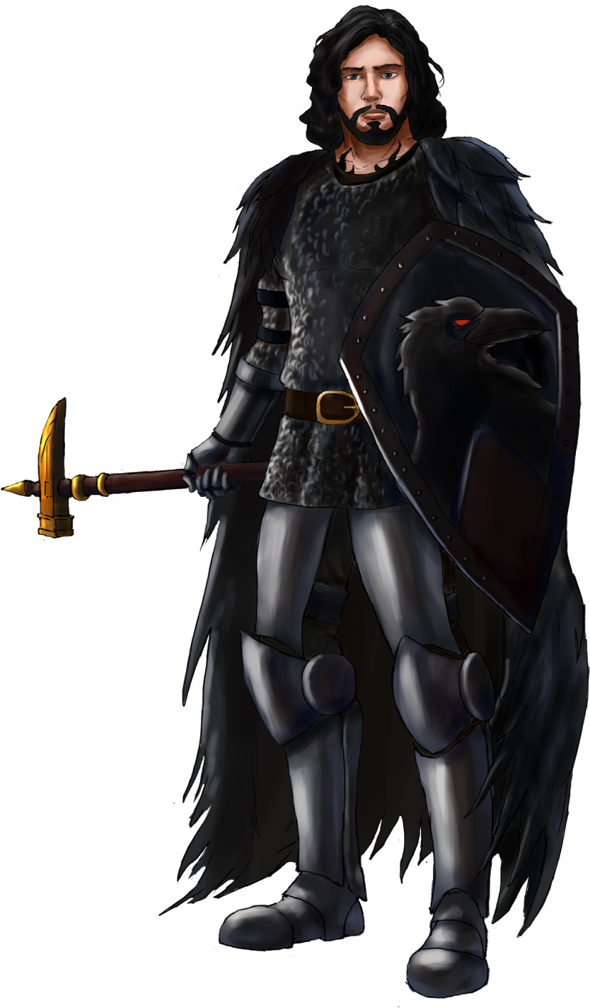Kyrin, Cleric Of The Raven Queen - Dungeons And Dragon Human Cleric (1170x1600), Png Download