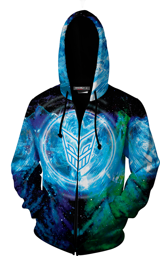 Yu Gi Oh Stardust Dragon 3d Zip Up Hoodie Fullprinted - Hd Hoodies (1024x1024), Png Download