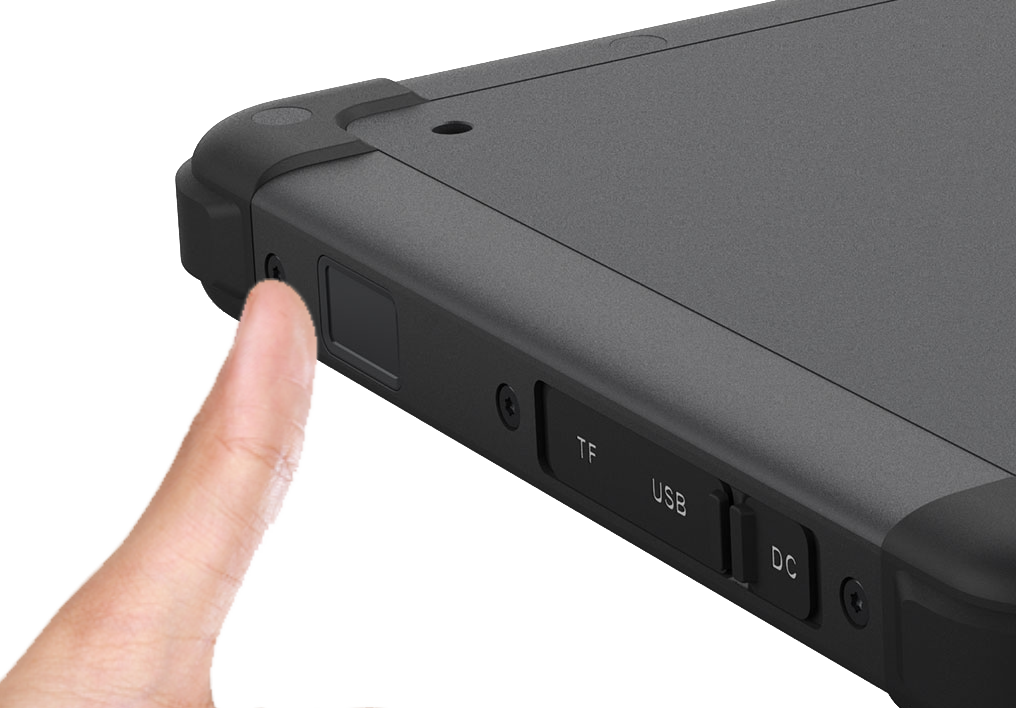 Android Tablet With Fingerprint-thumbprint Scanner - Electronics (1016x708), Png Download