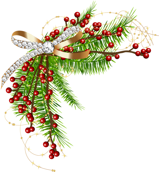 Christmas Decoration And Frames Clip Art Atmosphere - Christmas Decor Png Clipart (554x600), Png Download