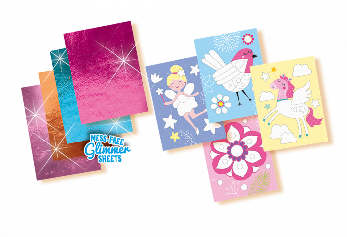 Mess Free Glimmer Sheets - Art Paper (700x479), Png Download