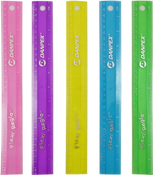 Regla Flexi 30 Cm - Novel (579x618), Png Download