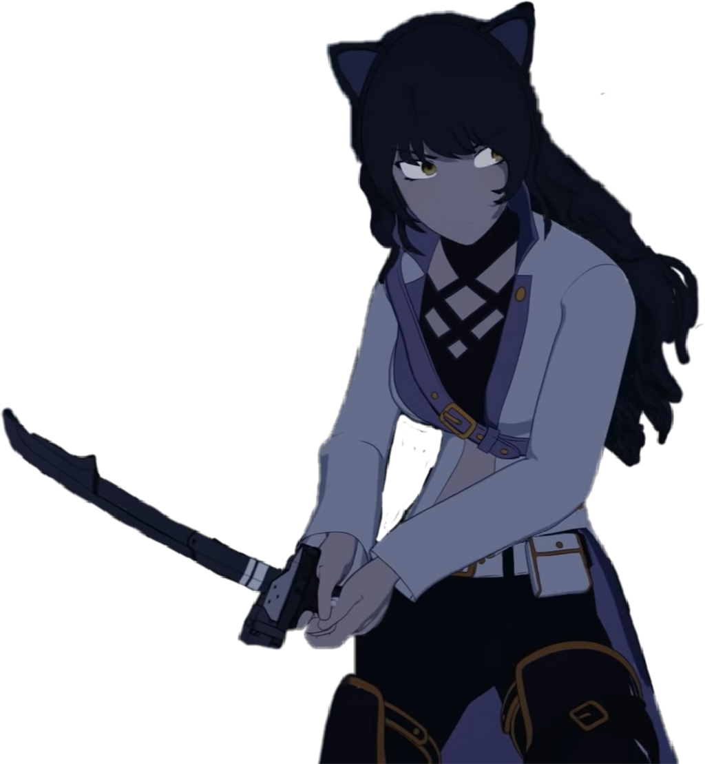 Rwby Rwbyedit Blakebelladonna Rwby Blake - Cartoon (1024x1109), Png Download