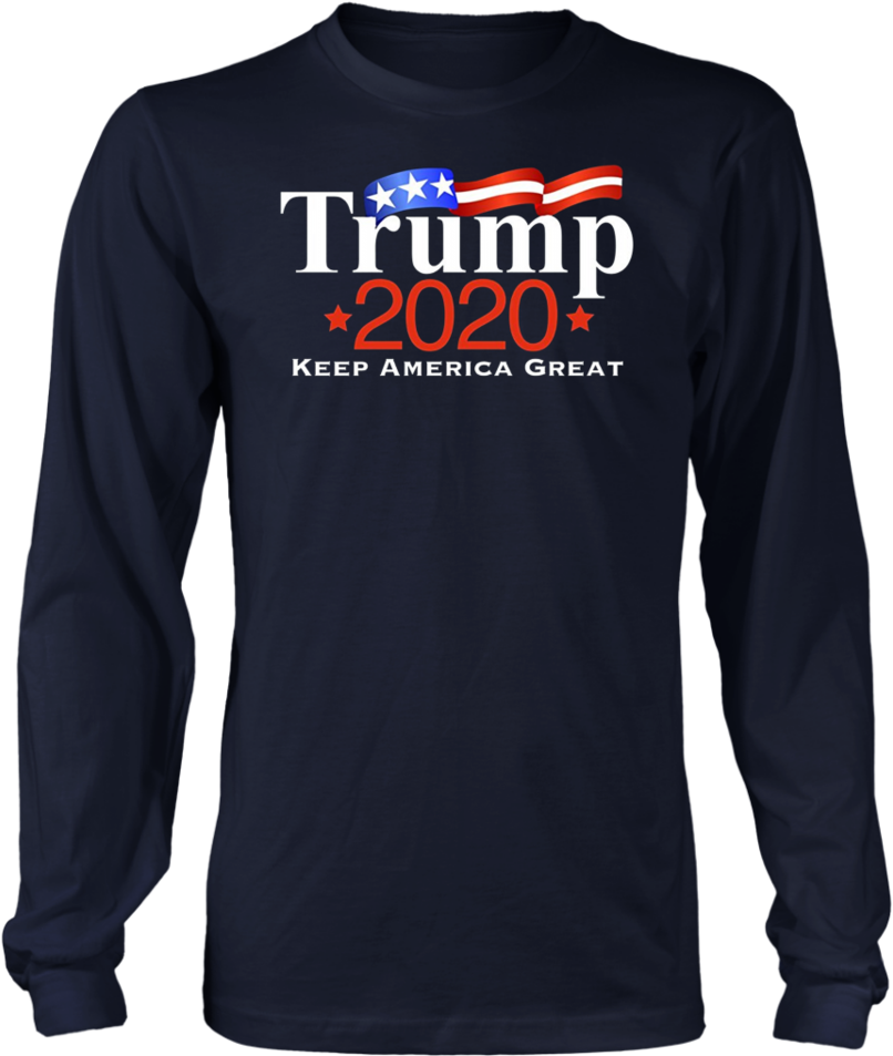 Trump Pence 2020 Keeping America Great T-shirt - Long-sleeved T-shirt (960x960), Png Download