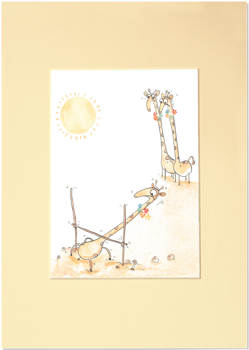 Giraffe Limbo Mount - Visual Arts (1200x1200), Png Download