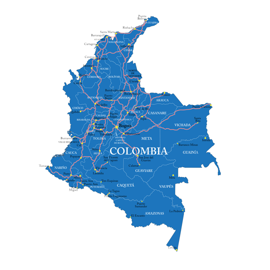Colombia Heritage Journey - Colombia No Background (600x555), Png Download