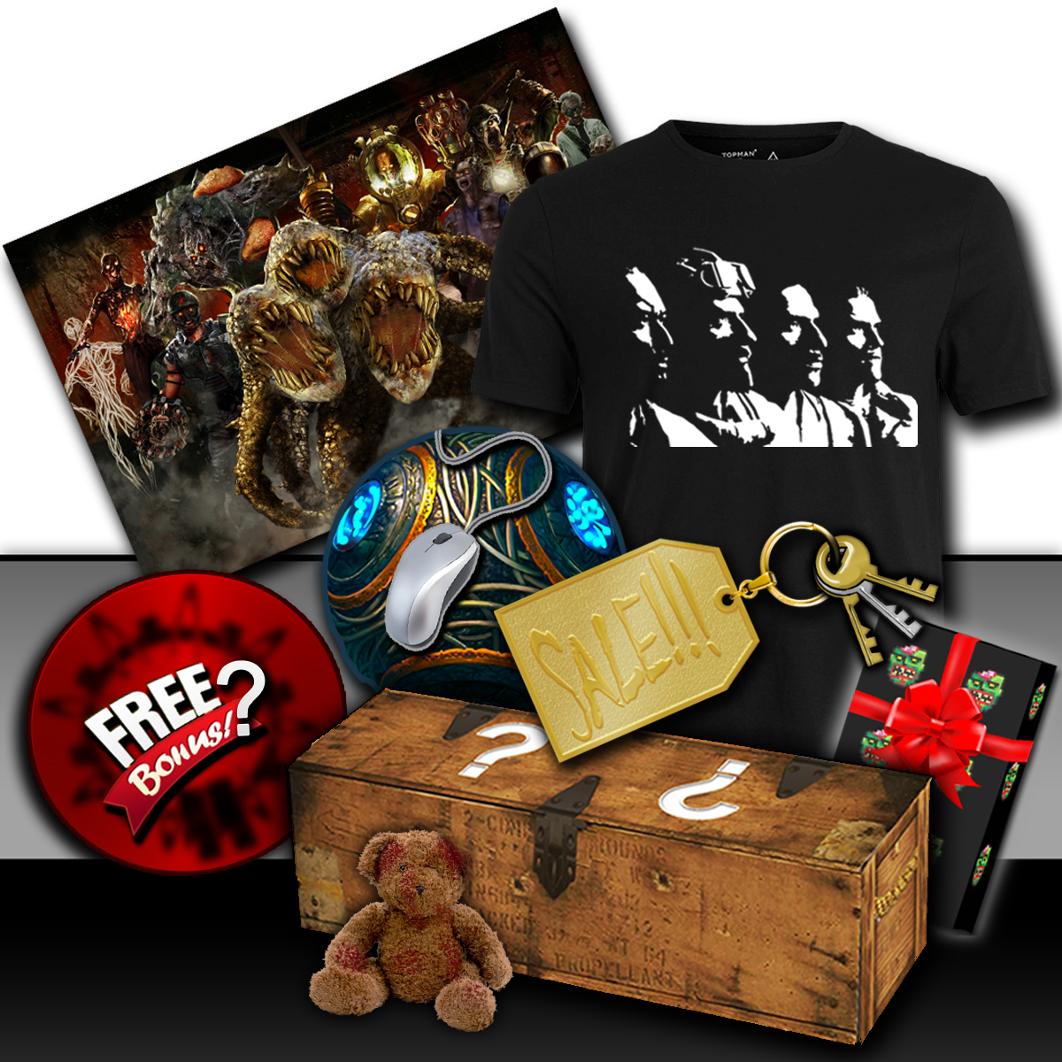 Found A Few Xtra 1st Edition Zombie Crates Left Over - Gift Basket (1200x1200), Png Download