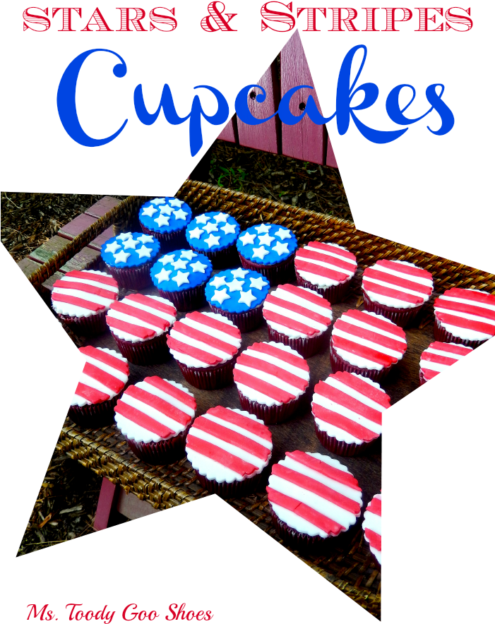Stars And Stripes Cupcakes - Fête De La Musique (700x933), Png Download