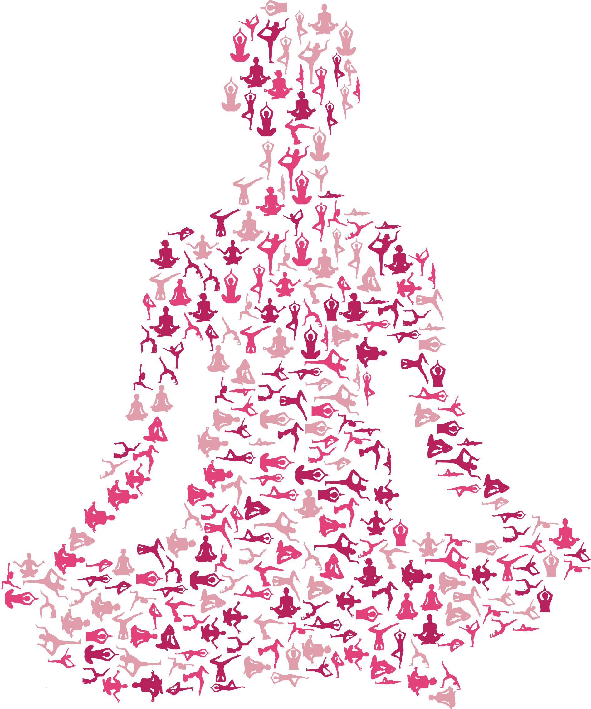 This Free Icons Png Design Of Female Yoga Pose Silhouette (1894x2274), Png Download