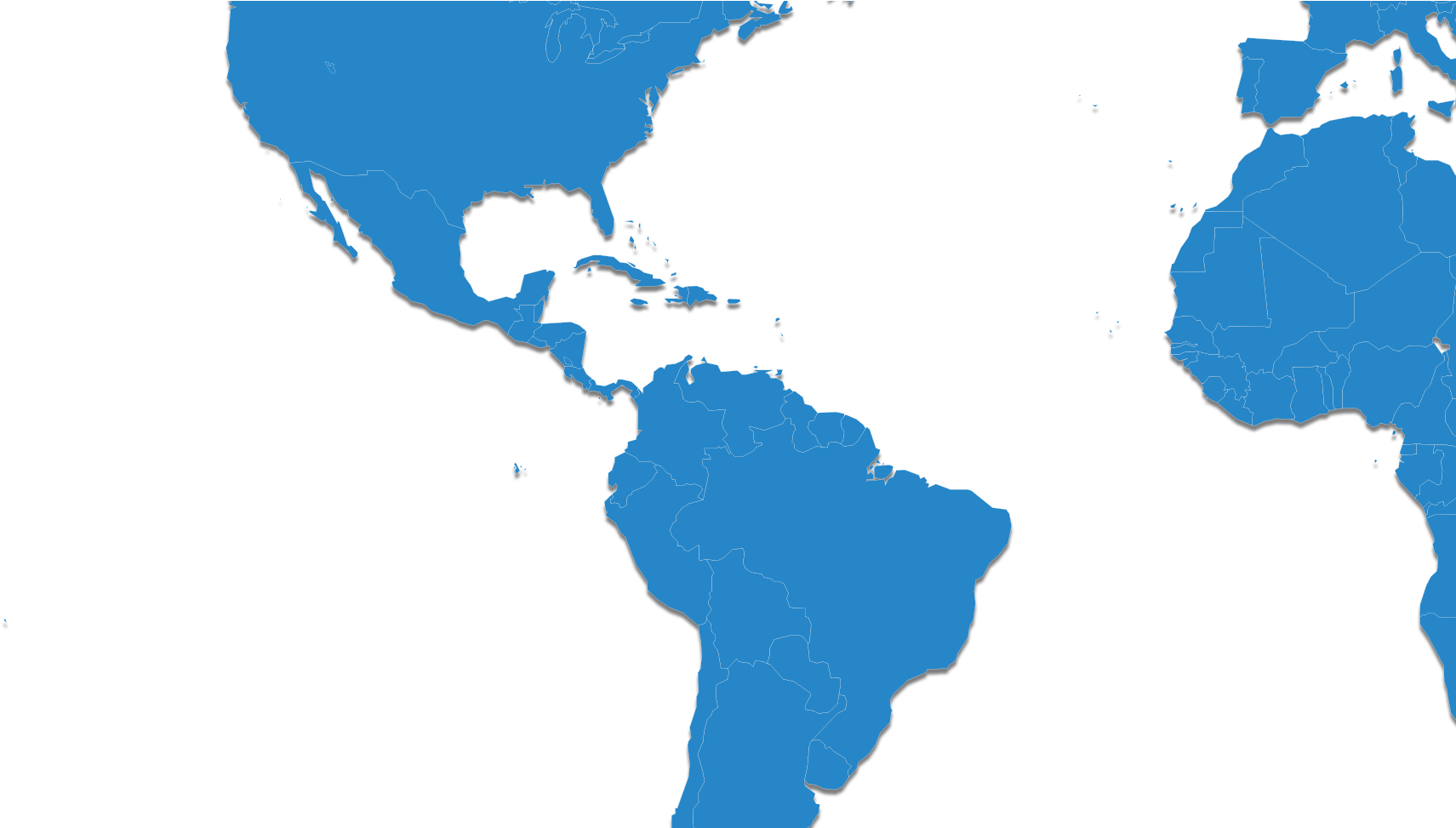 Colombia - Spain And Dominican Republic Map (1920x972), Png Download