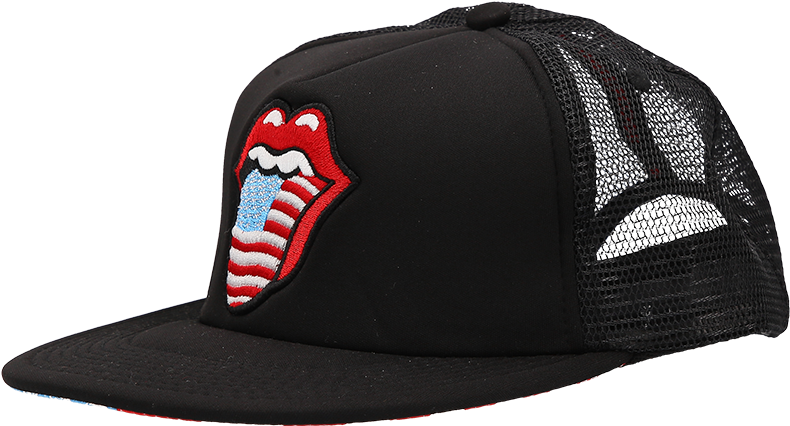 Rolling Stones Zip Code Stars And Stripes Trucker Hat - Baseball Cap (1000x1000), Png Download