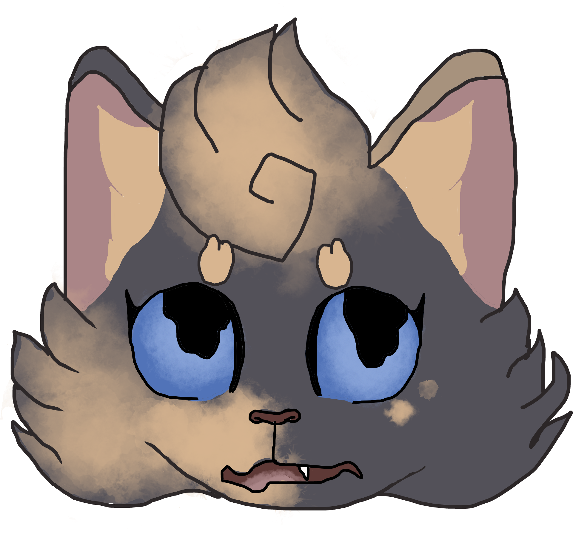 Patches Nervous - Cartoon (2000x2000), Png Download