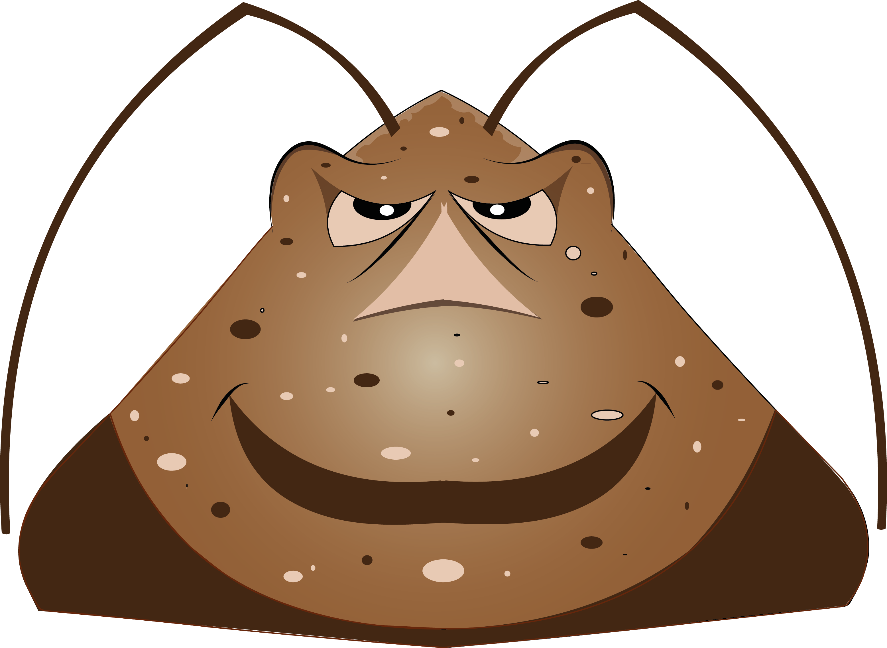 Cucaracha Guardar Pdf - Mascara De Cucaracha (3112x2274), Png Download