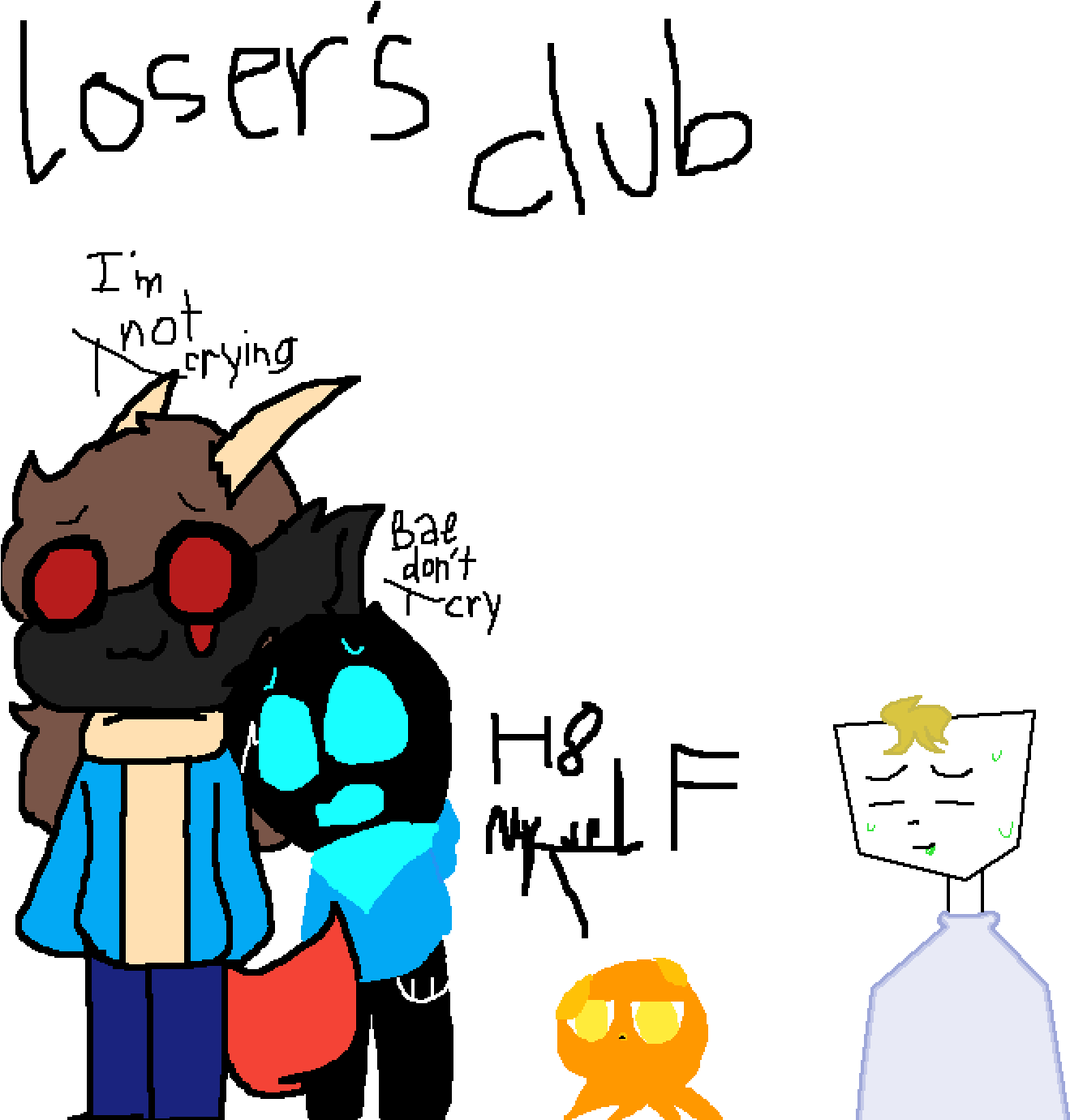 Nervous Goo Boi - Cartoon (1400x1400), Png Download