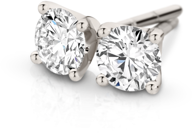 Diamonds Studs - Platinum (600x600), Png Download