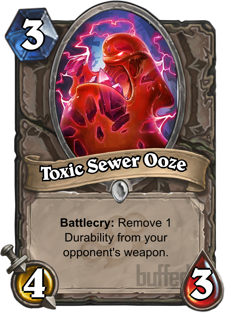 Toxic Sewer Ooze - Caballero De Sangre Hearthstone (744x1073), Png Download