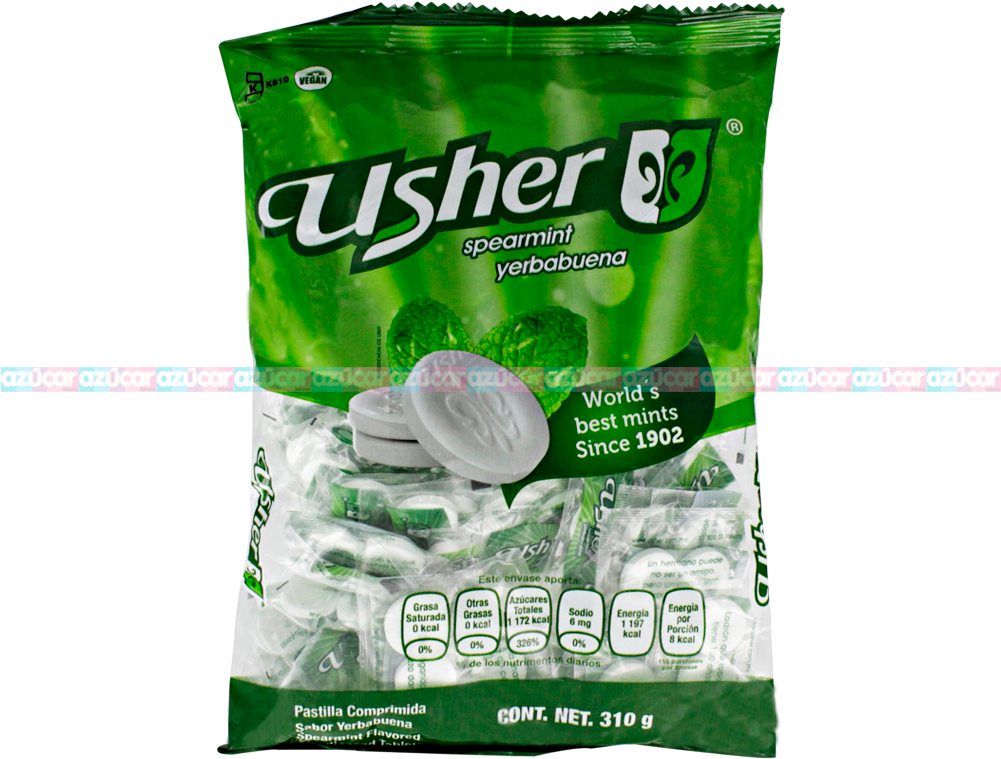 Usher Spearmint Yerbabuena 40/100 Usher - Mozzarella (1000x1000), Png Download