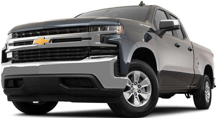 Front Angle View, Low Wide Perspective - Chevrolet Silverado (800x400), Png Download