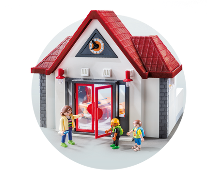 Schoolhouse - Playmobil Uk School House (700x490), Png Download