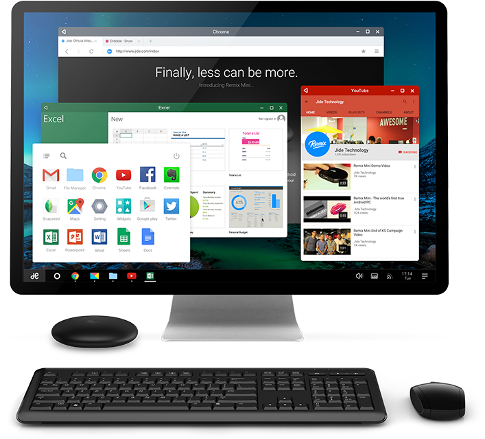 Remix Android Pc (729x658), Png Download