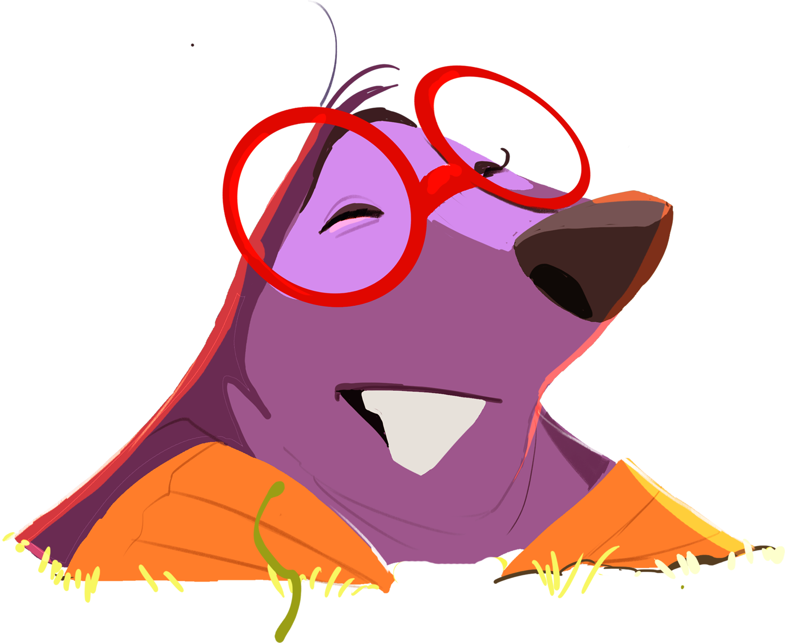 The Mole Is The Master Of All Things Underground - Cartoon (1575x1291), Png Download