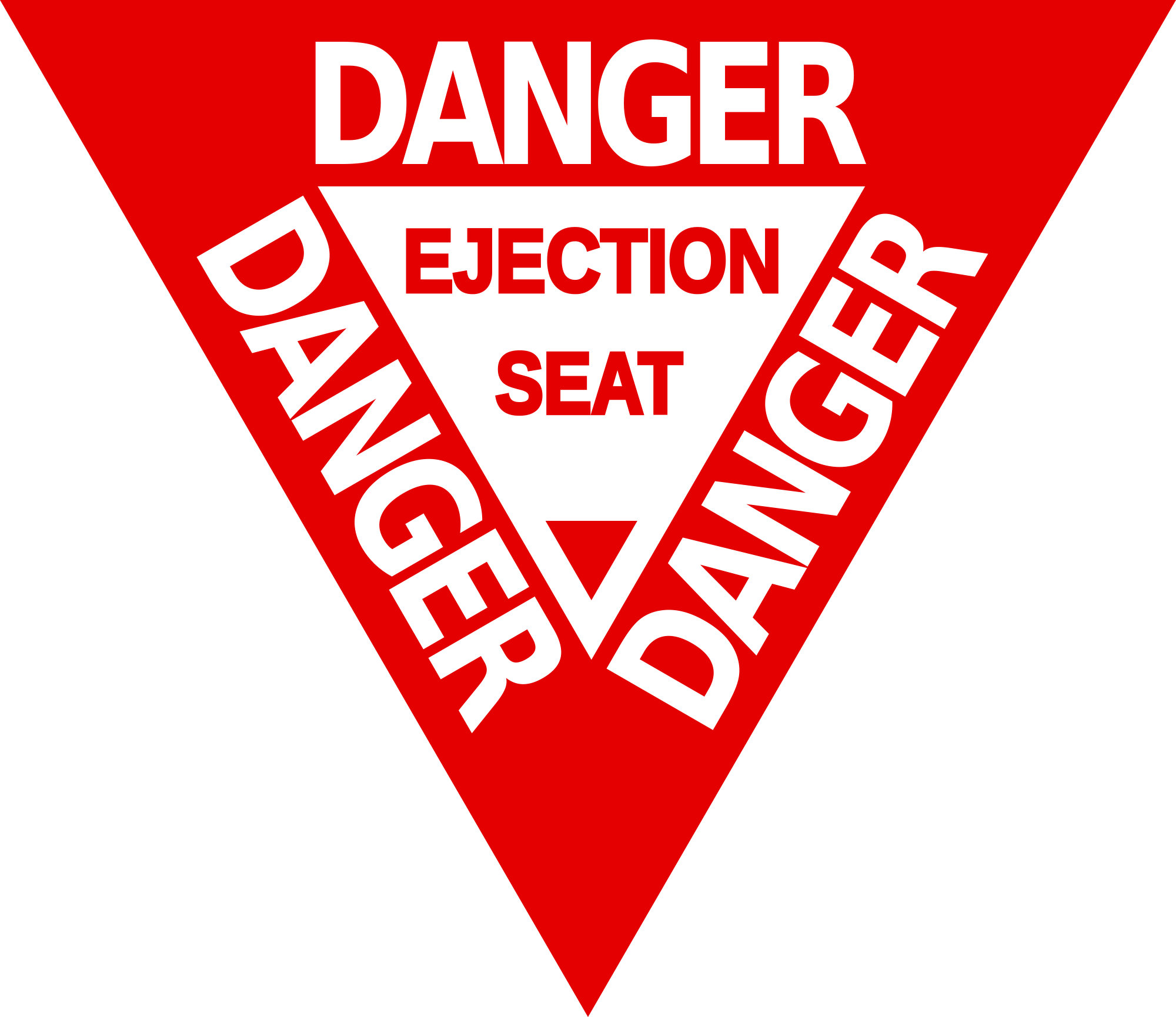 Open - Danger Ejection Seat Png (2000x1730), Png Download