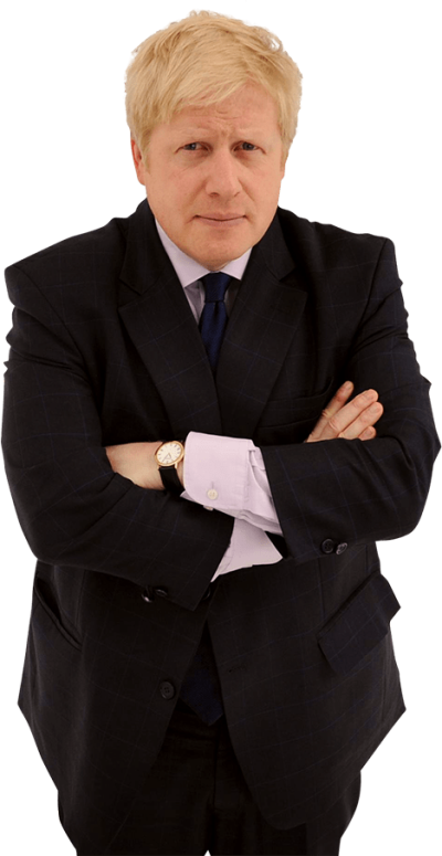 Boris Johnson Standing - Tuxedo (400x775), Png Download