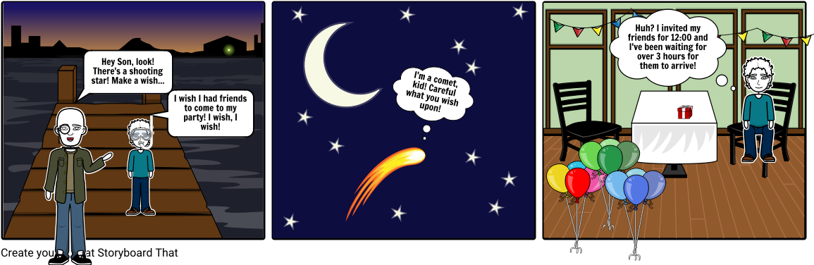 Wishing Upon A Shooting Star - Illustration (1164x385), Png Download