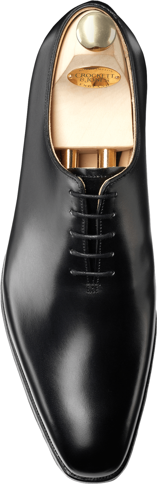 Alex Black Calf - Crockett & Jones Alex Shoes (900x1850), Png Download