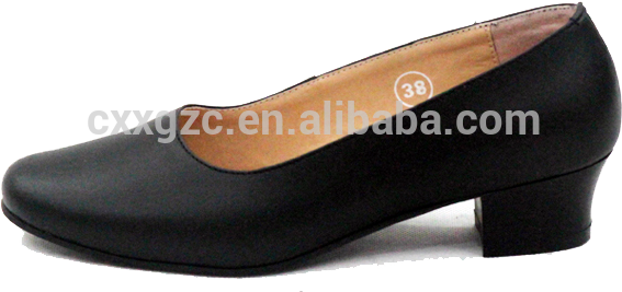 Army Military Women Shoes Officer Shoes Police Leather - Ballet Flat (600x600), Png Download