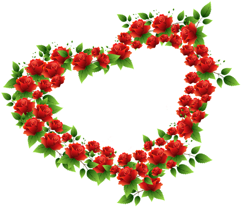 Corazon De Rosas Png - Good Evening Pic Heart (900x720), Png Download