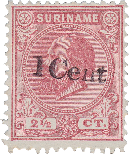 The Forged Overprint Is Placed On A Real 2½ Cent Red - Postage Stamp (534x643), Png Download